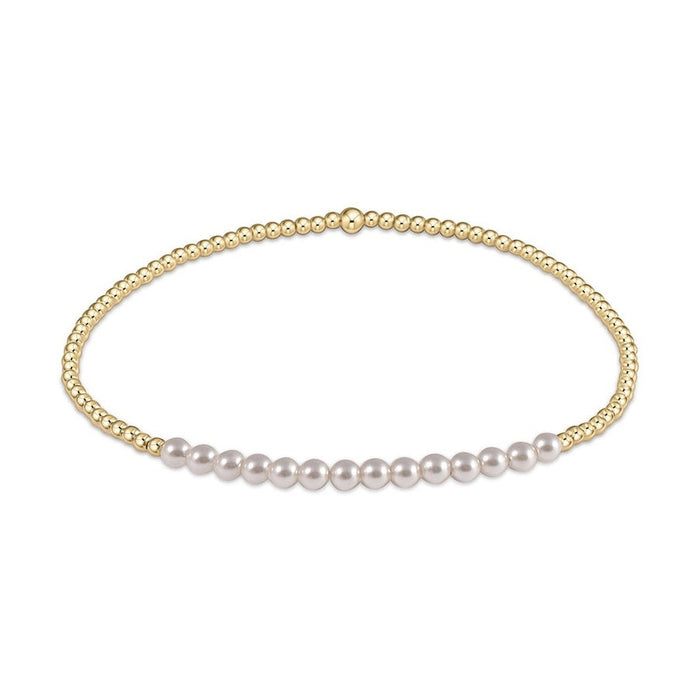 Gold Bliss Pearl 3mm Bracelet