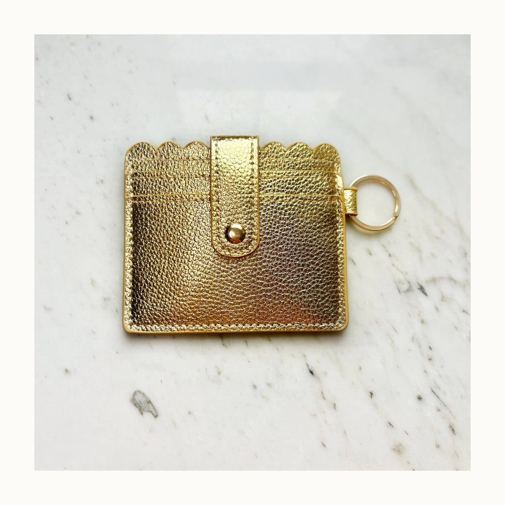 Gold Wallet w/ Keyring