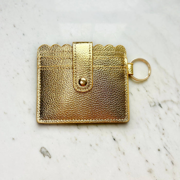 Gold Wallet w/ Keyring