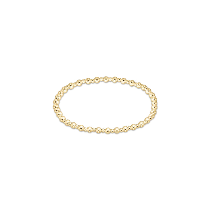Classic Grateful Gold Bead Bracelet