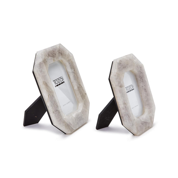 White Quartz Octagon Frame