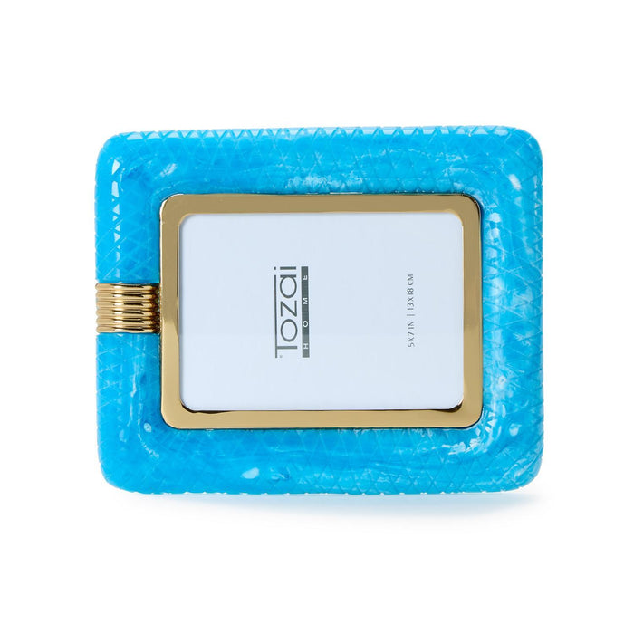 Opulence 5" x 7" Peacock Blue Photo Frame