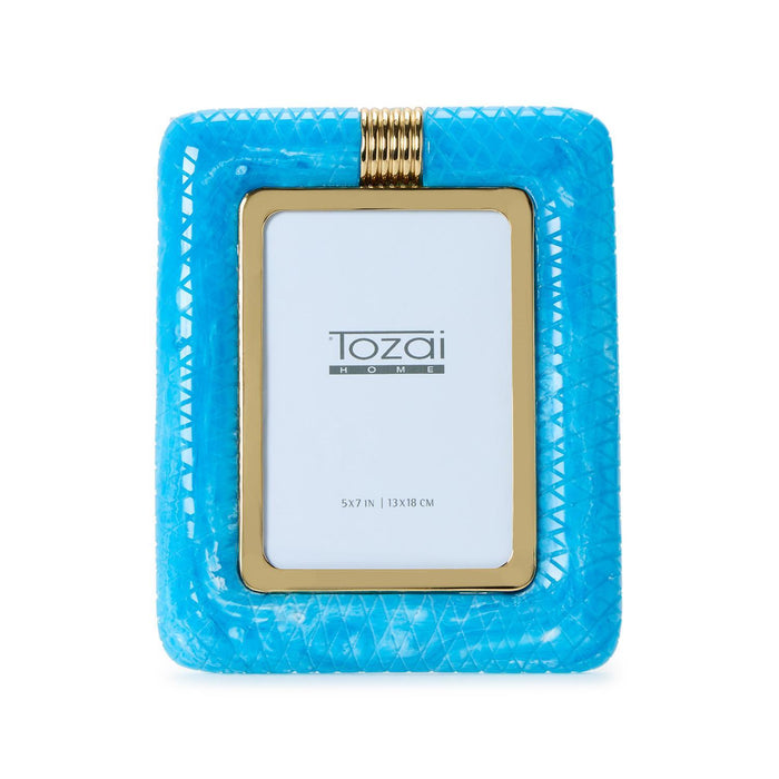 Opulence 5" x 7" Peacock Blue Photo Frame
