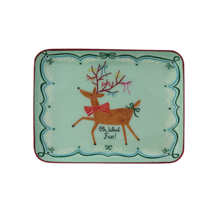 Holiday Enamel Tray