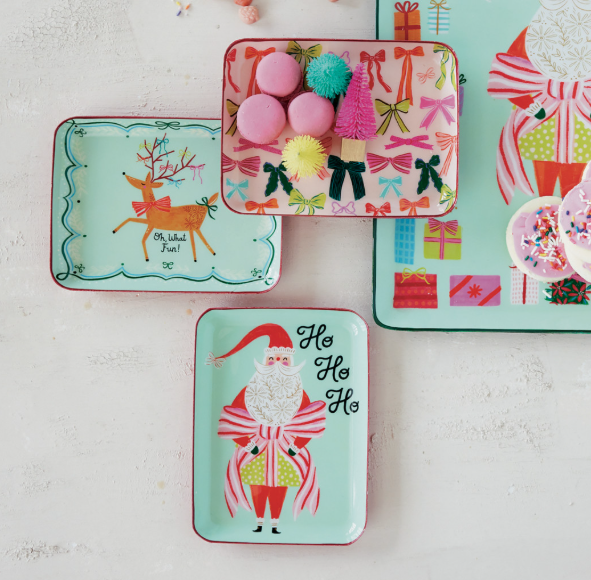 Holiday Enamel Tray