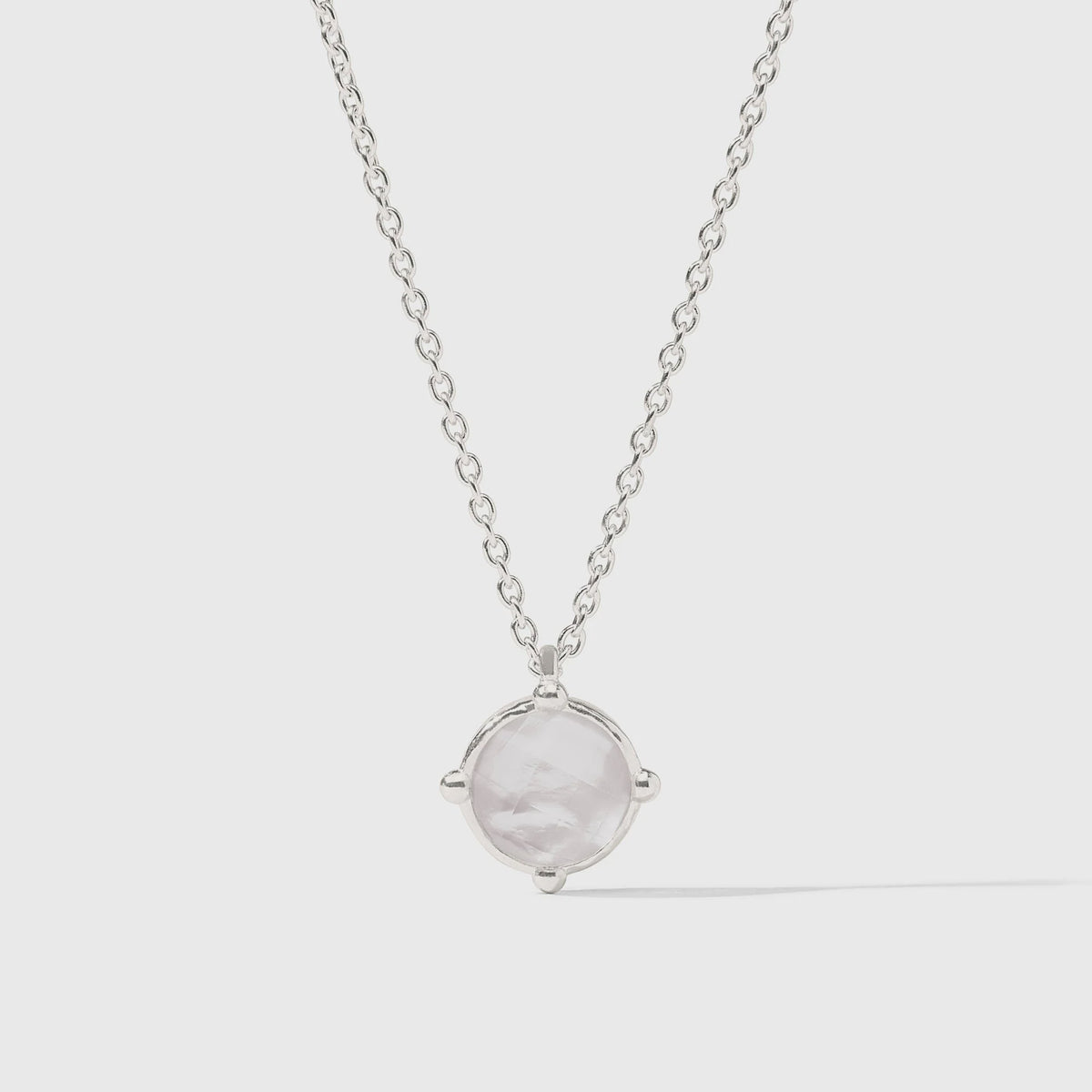 Honeybee Solitaire Necklace, Iridescent Emerald Green
