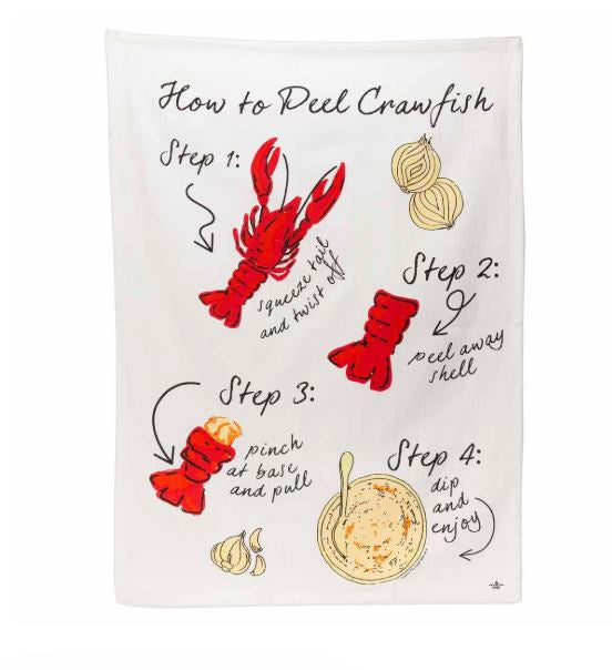 How to Peel Crawfish Hand Towel