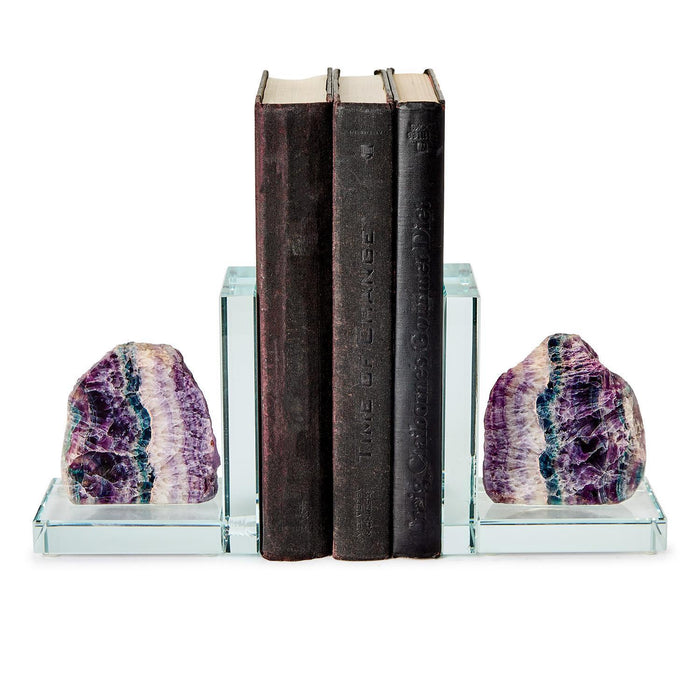Fluorite Quartz Crystal Bookend - Sold Separately