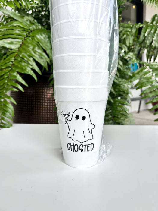 Ghosted Styrofoam Cup - Set of 10