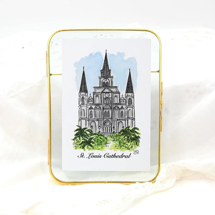St. Louis Cathedral - 5x7 Gold Frame Print