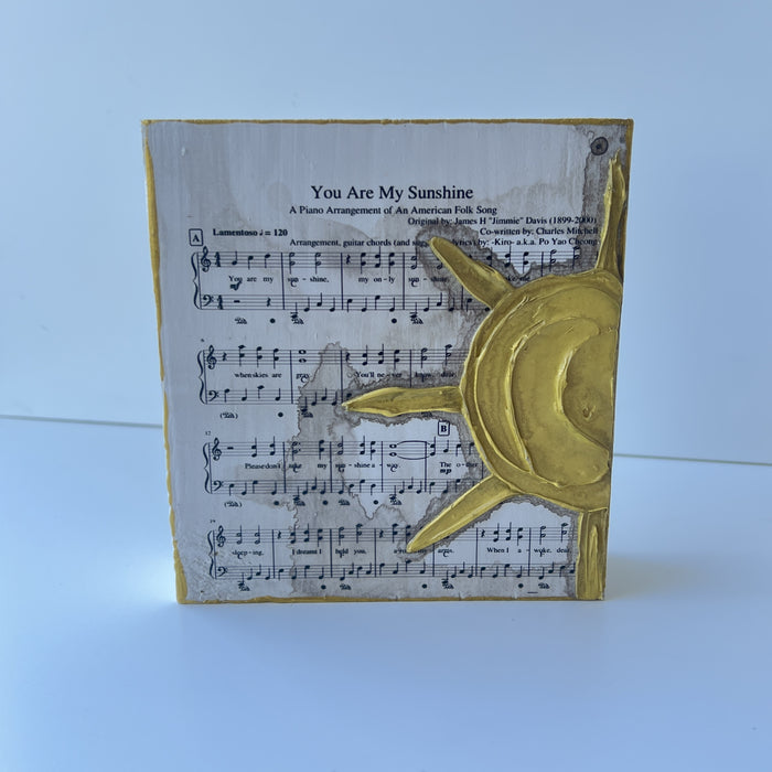 You Are My Sunshine 6x6 Block