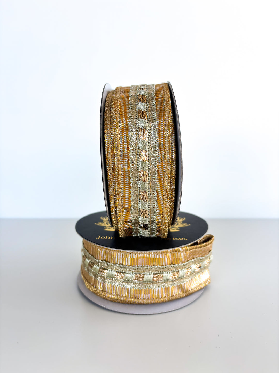 Gold Trim Metallic Dupion Gold-1.5x5yd