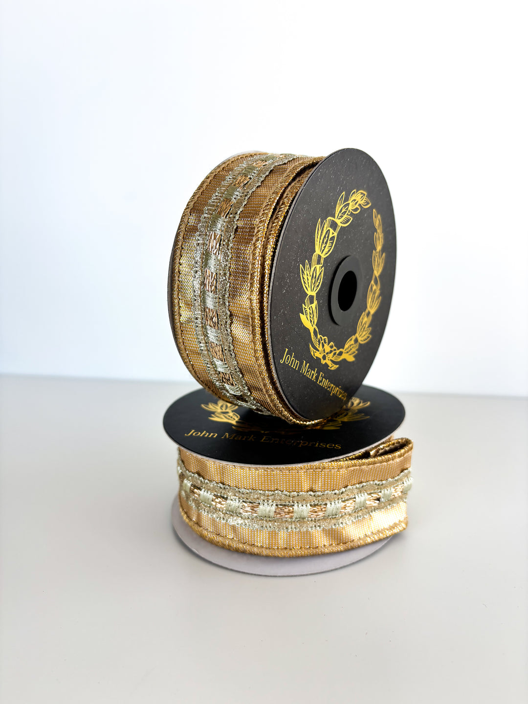 Gold Trim Metallic Dupion Gold-1.5x5yd