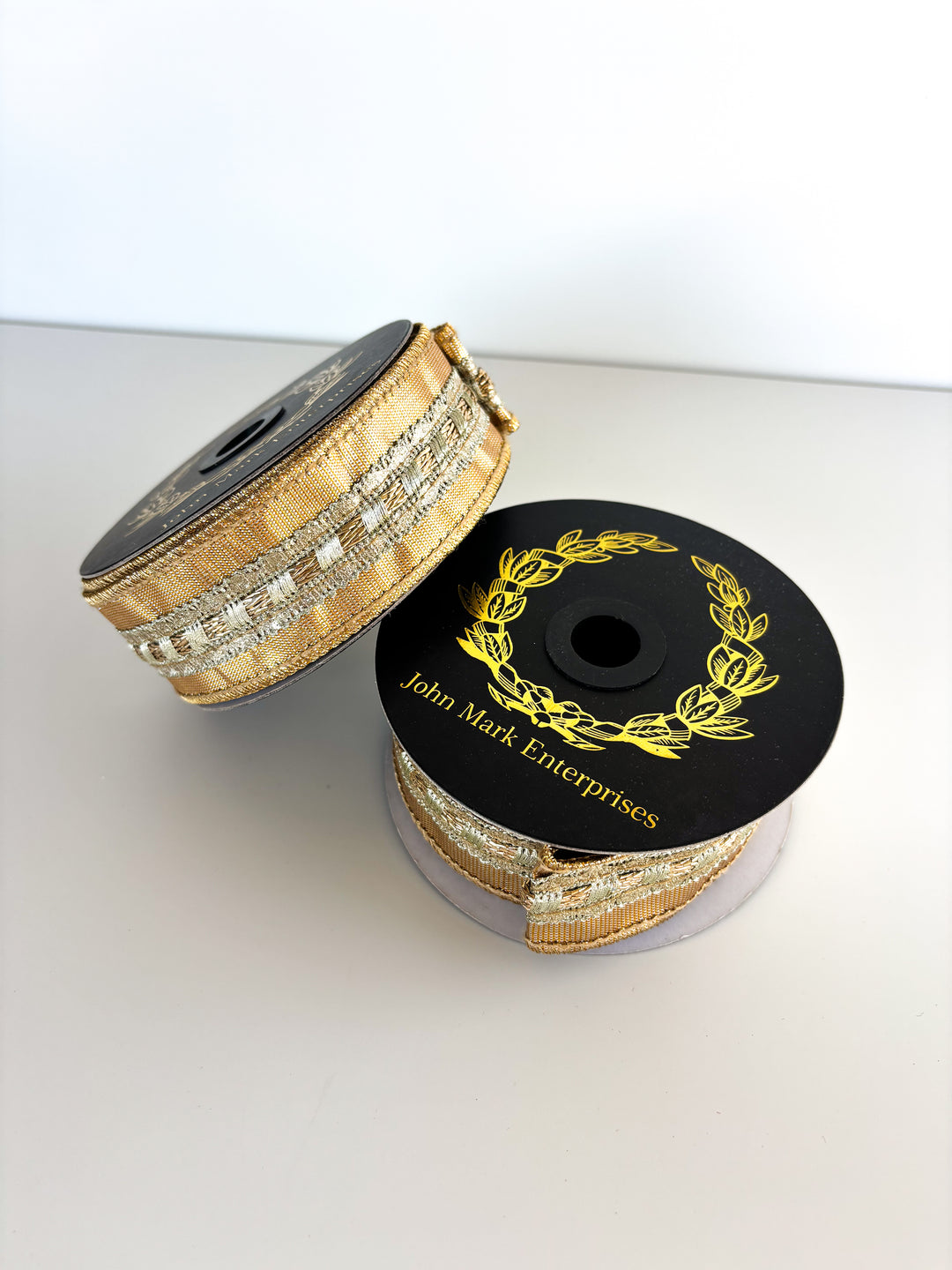 Gold Trim Metallic Dupion Gold-1.5x5yd