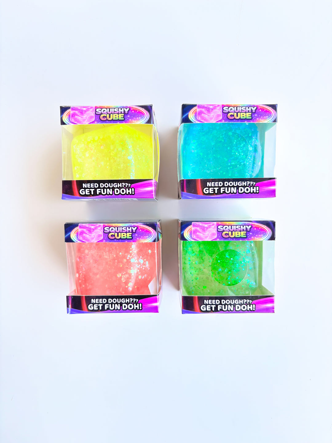 Glitter Cube Squishies