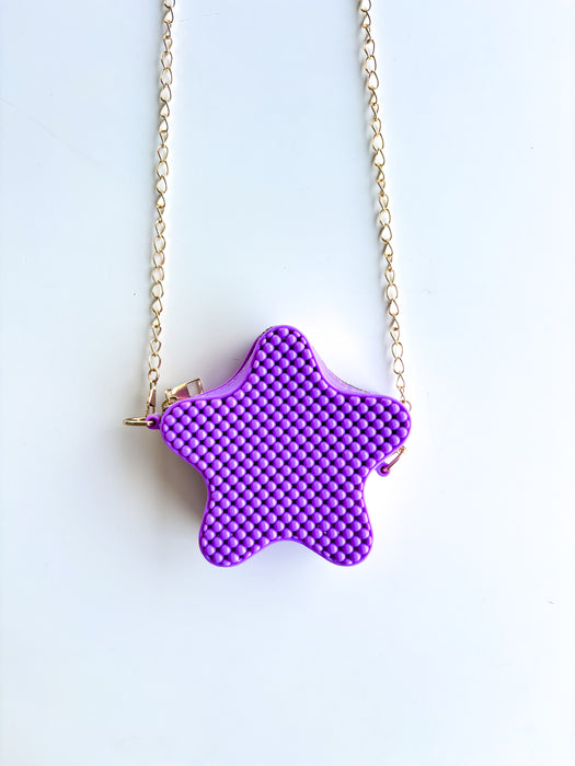 Bubble Star Mini Purse - Purple