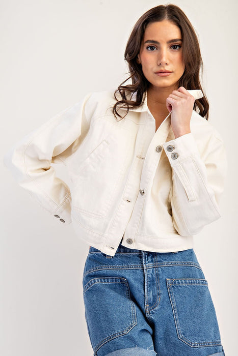 Cropped Long Sleeve Jacket