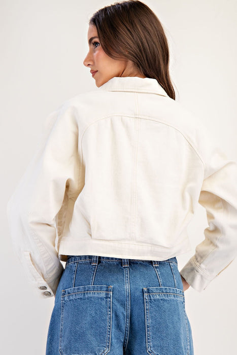 Cropped Long Sleeve Jacket