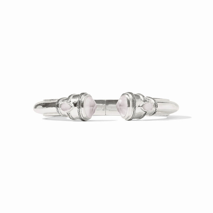Cannes Demi Cuff - Silver Iridescent Clear Crystal