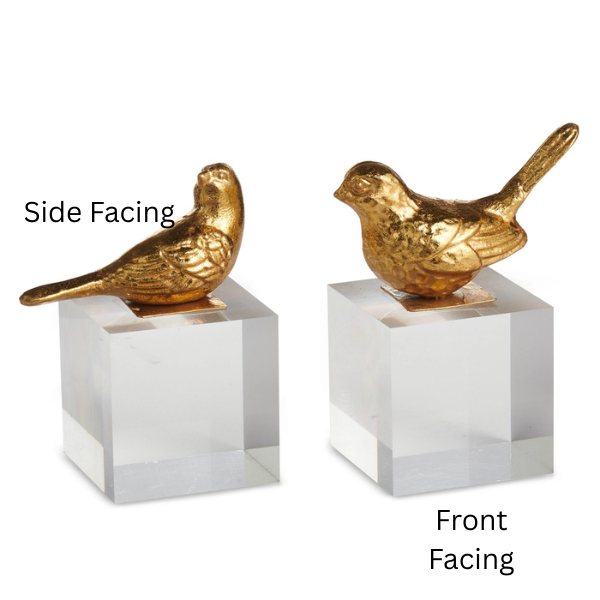 5.25" Gold Bird on Acrylic Block