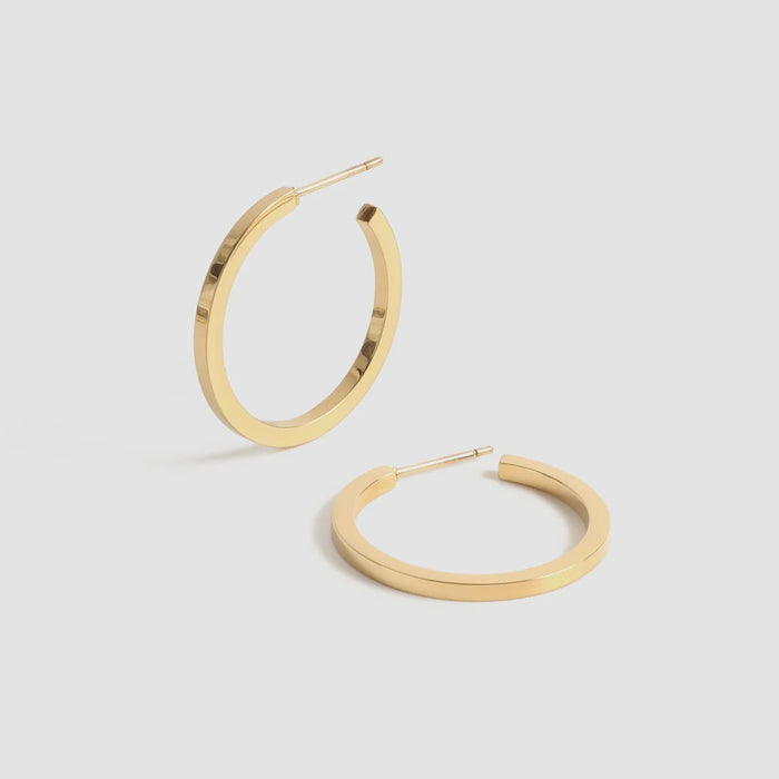 Jay Hoops 1" Gold