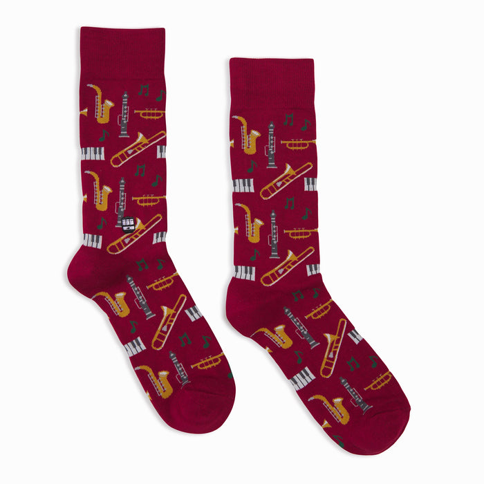 Bonfolk Maroon Jazz Socks