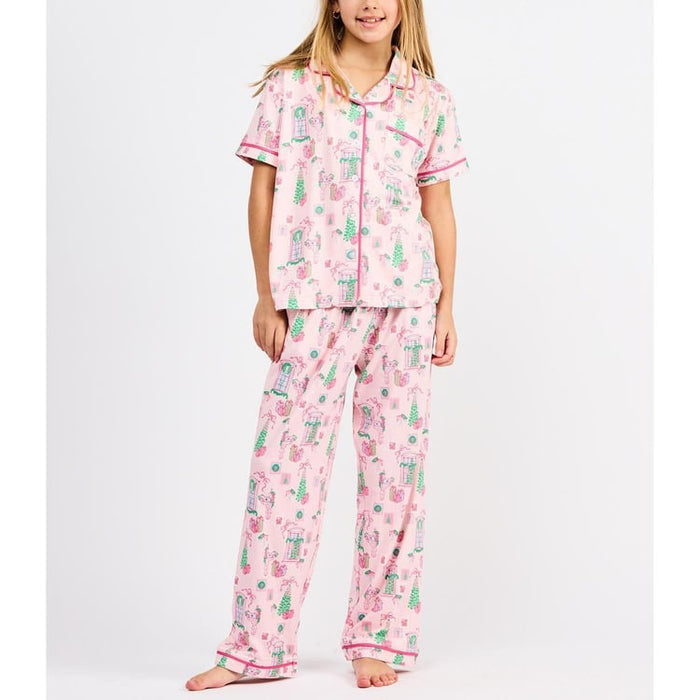 Kids Christmas Cottage Pajama Set