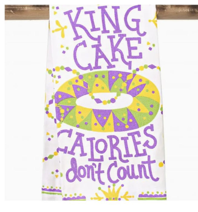 King Cake Calories Kitchen Towel