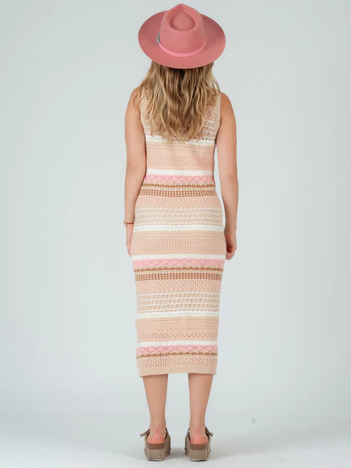 Cleo Multi Stripe Midi Dress