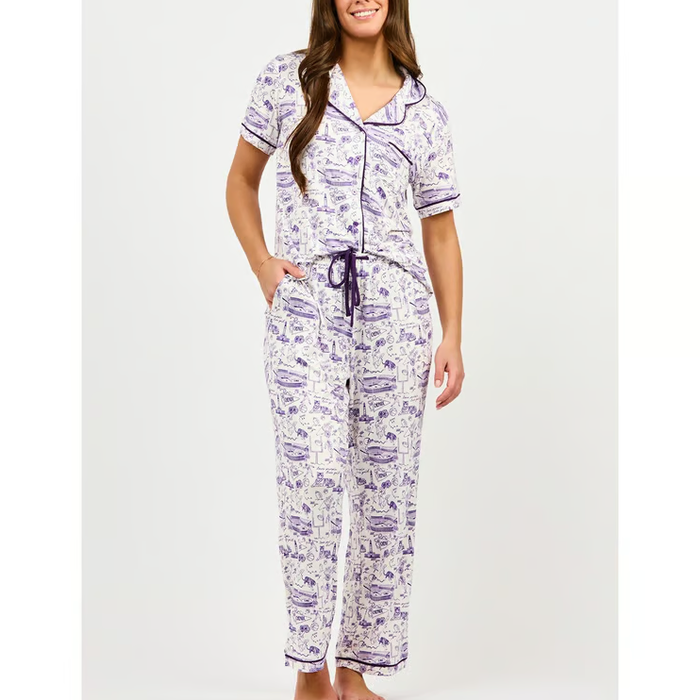 LSU Toile Pajama Set
