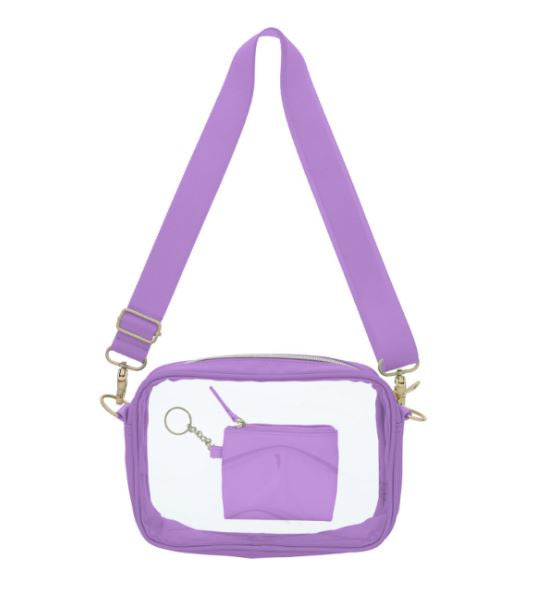 Lavender Clear Crossbody