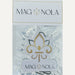 MAG NOLA brand car air freshener featuring a gold and black fleur-de-lis symbol from New Orleans showcased in clear plastic packaging with a white branded header tag