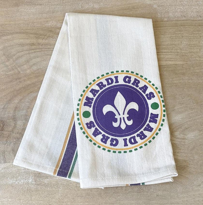 Mardi Gras Medallion Hand Towel