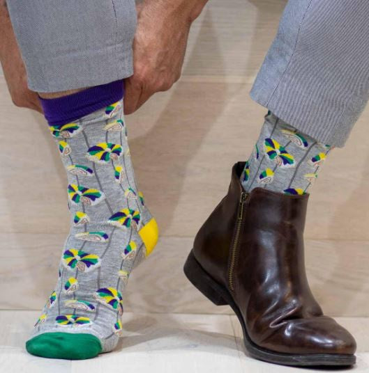 Men's Here for the King Cake Socks