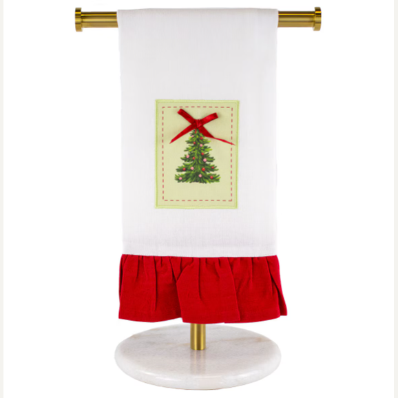 Noelle Tree Ruffle Hand Towel