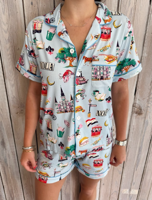 Nola Icon Pjs Blue