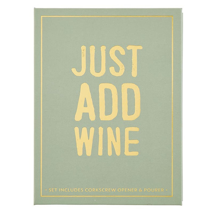 Wine Serving Set Book Box - Just Add Wine