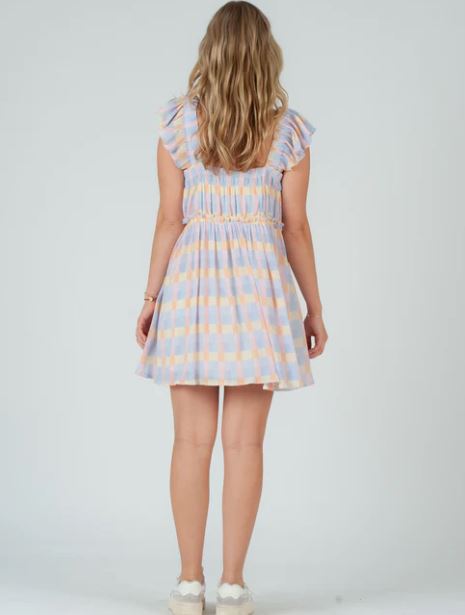Penelope Gingham Pastel Dress
