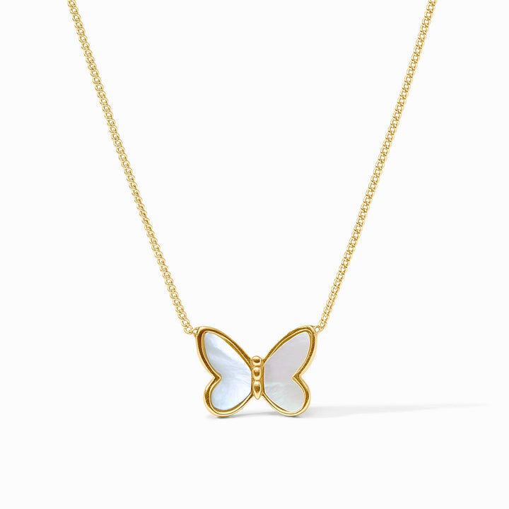 Papillon Delicate Necklace - Mother of Pearl
