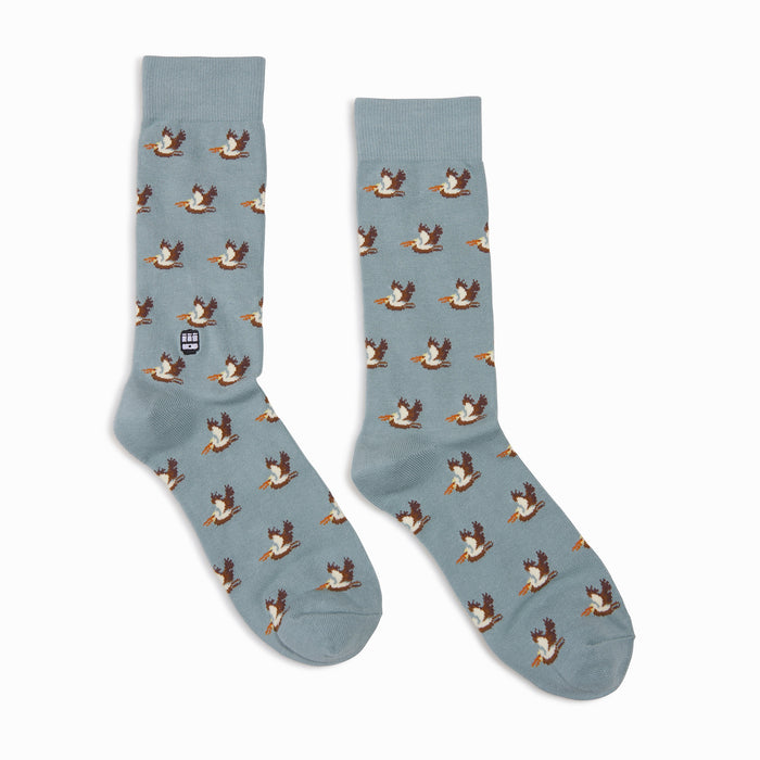 Bonfolk Light Blue Pelican Socks