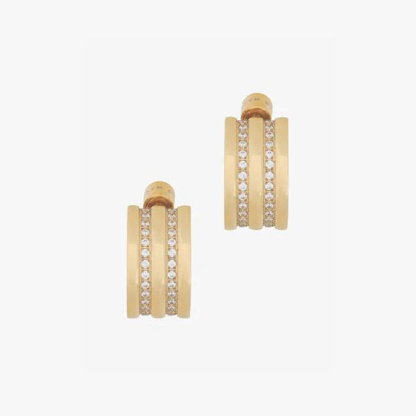 Petra Hoops - Pave Gold