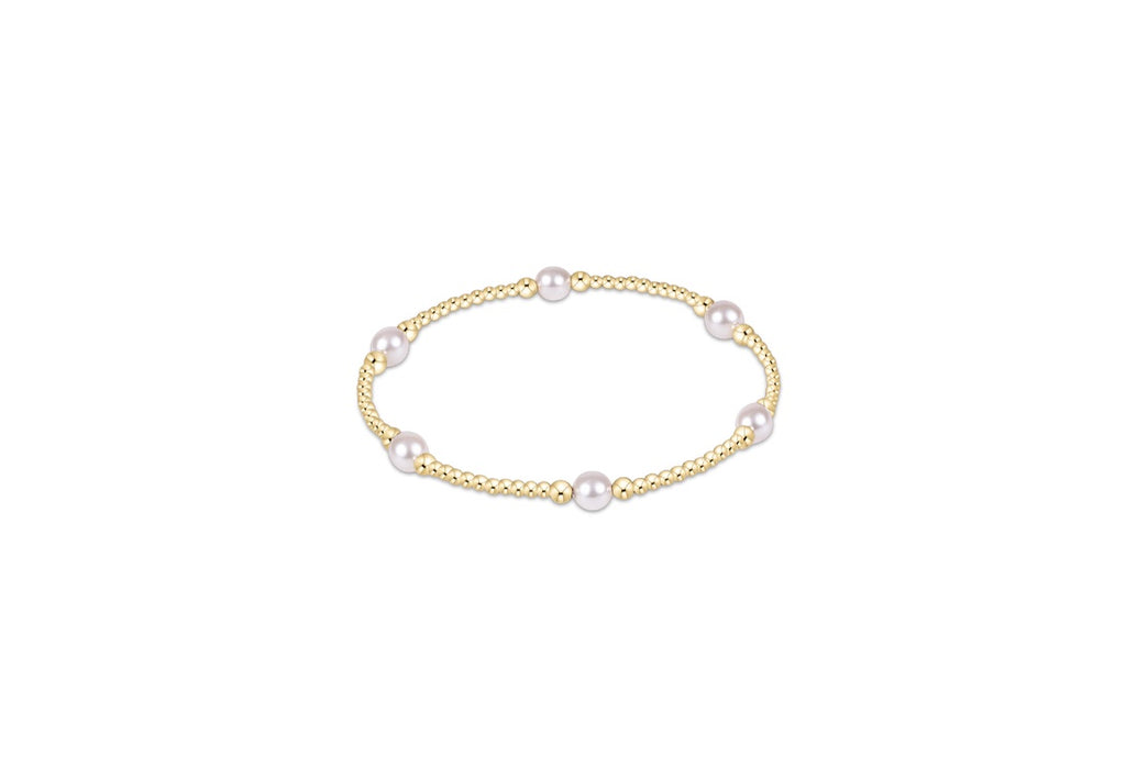 Purpose Pearl Gold Bead Bracelet