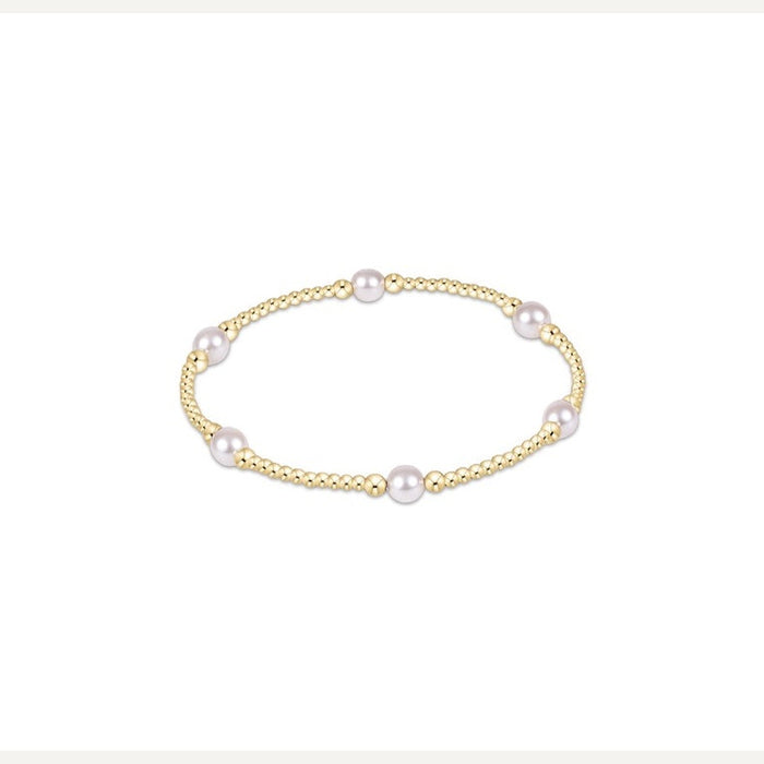 Purpose Pearl Gold Bead Bracelet