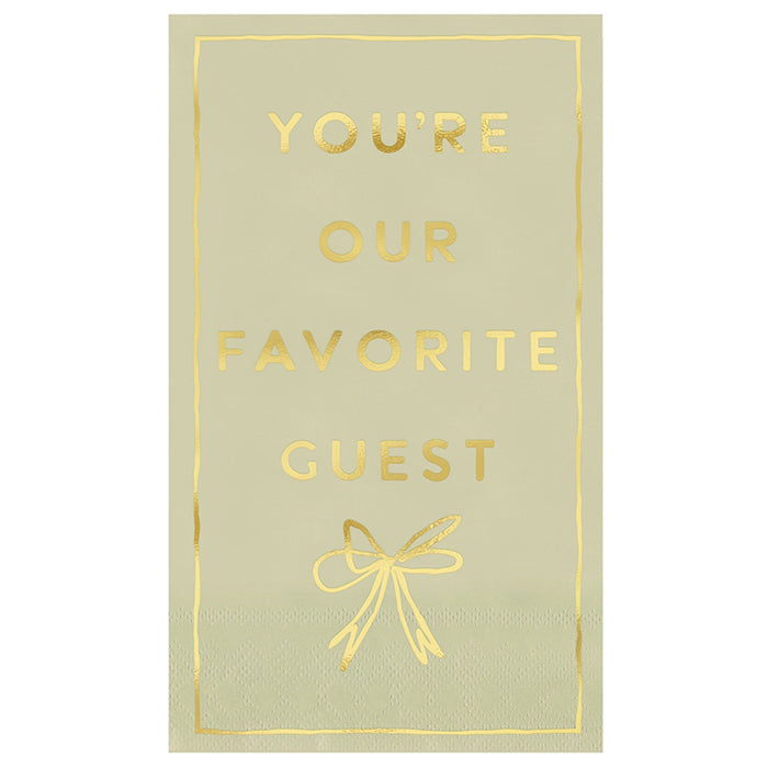 Paper Guest Napkins - You're Our Favorite Guest