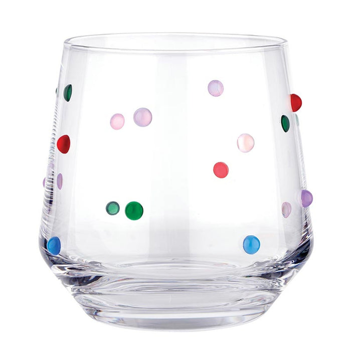 Beaded Wine Glass - Confetti