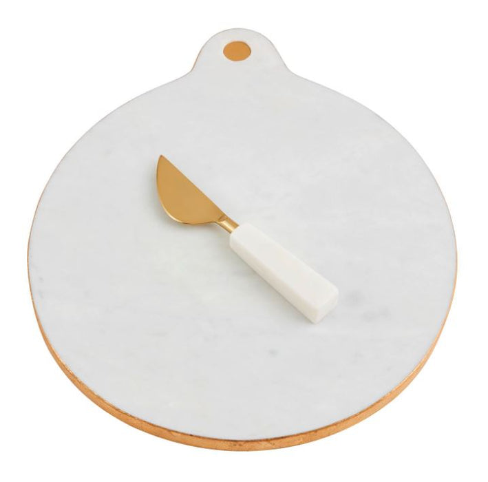 Round Marble & Gold Board Set