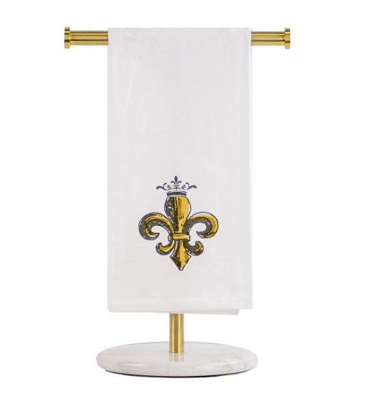 Royal Fleur de Lis Flour Sack Hand Towel