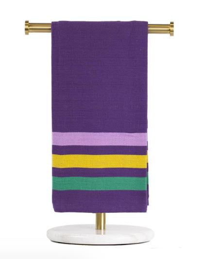 Mardi Gras Stripe Jacquard Hand Towel