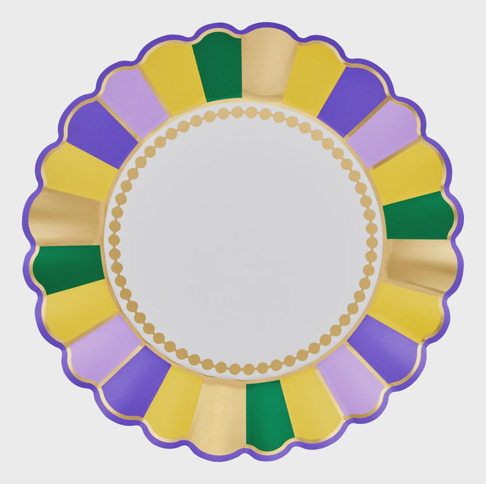 Let's Mardi Dinner Plates - 8 Pack