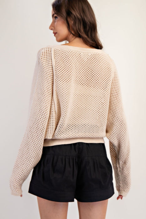 Crochet Dolman Sleeve Sweater